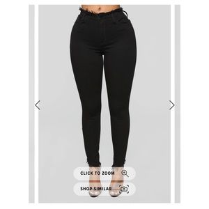 Black High Waisted size 14 plus Fashion Nova Jeans